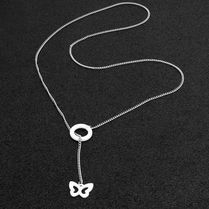 2018 образец винтажное керамическое ожерелье с бабочкой и свитером для женщин