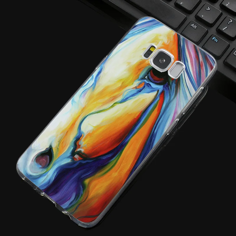 N461 водонепроницаемый конский Мягкий силиконовый чехол из ТПУ для Samsung Galaxy S5 S6 S7 S8