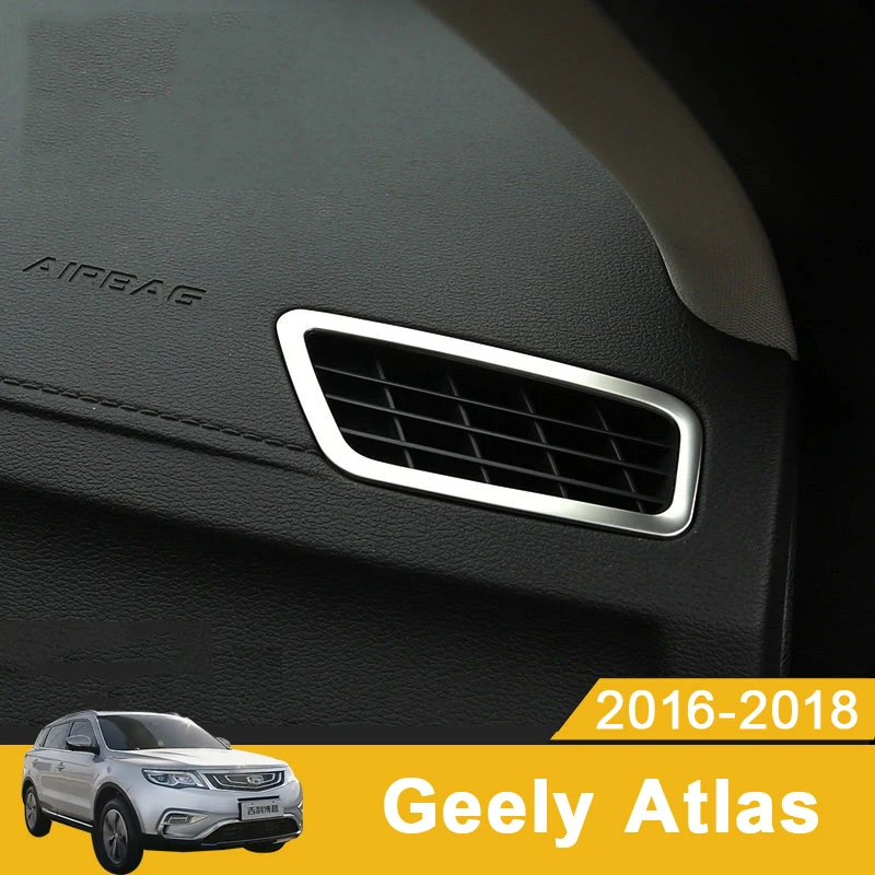 

Car Dashboard A Pillar Air Outlet Vent Trim Frame Sticker Styling For Geely Atlas Boyue Emgrand NL-3 Proton X70 2017 2018 2019