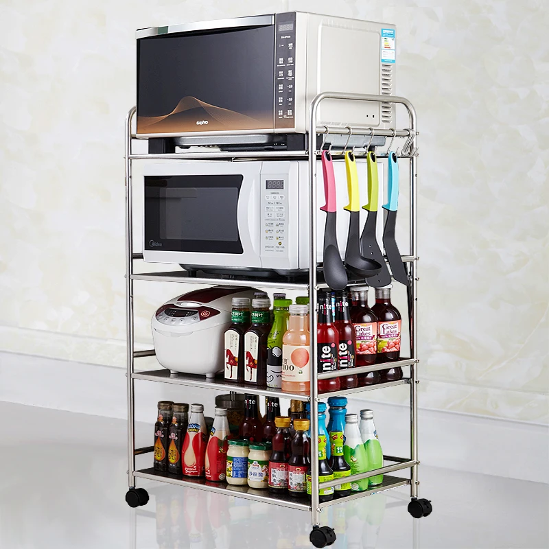 Кухня стеллаж пол дезинфекционный шкаф для горшков Многослойные микроволновая