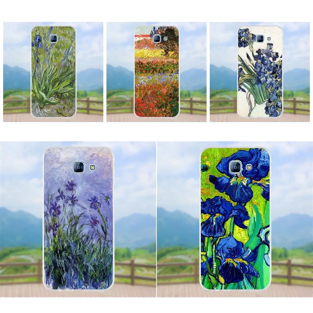 Vvcqod Ван Гог Ирисы для Samsung Galaxy A3 A5 A7 J1 J2 J3 J5 J7 2015 2016 2017 ТПУ чехол с рисунком |