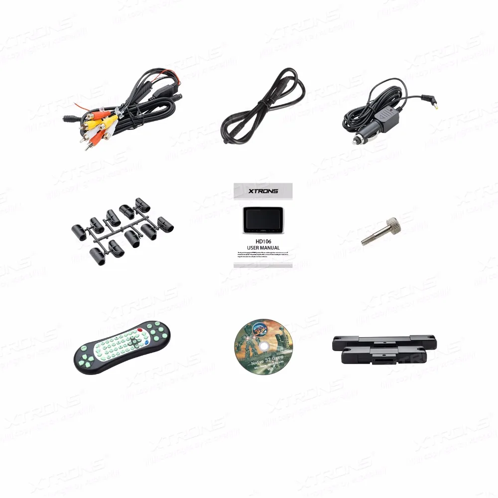 XTRONS 10 1 &quotцифровой монитор HD Автомобильный подголовник dvd плеер TFT экран