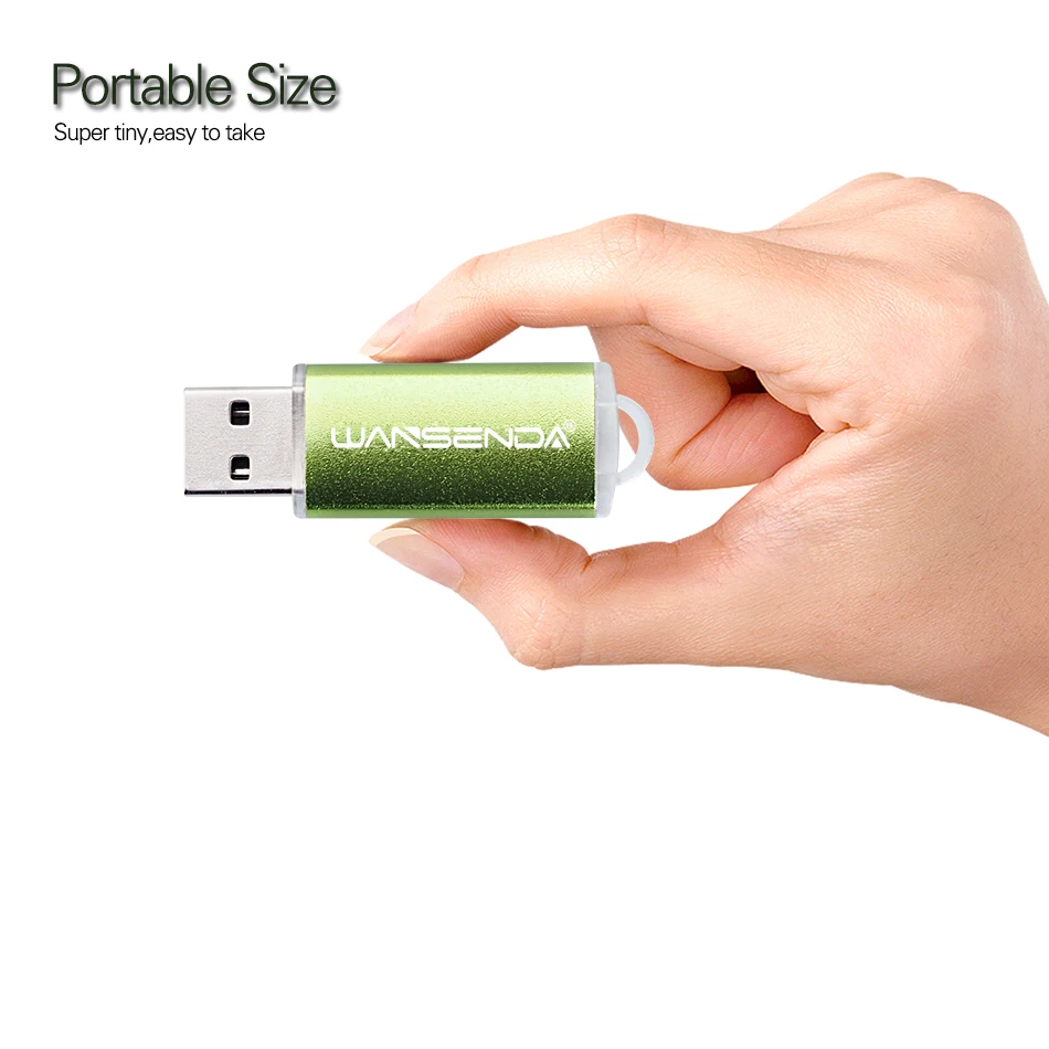 WANSENDA металлический USB флеш накопитель 128 ГБ 4 8 16 32 64 256 ГБ|USB флэш-накопители| |