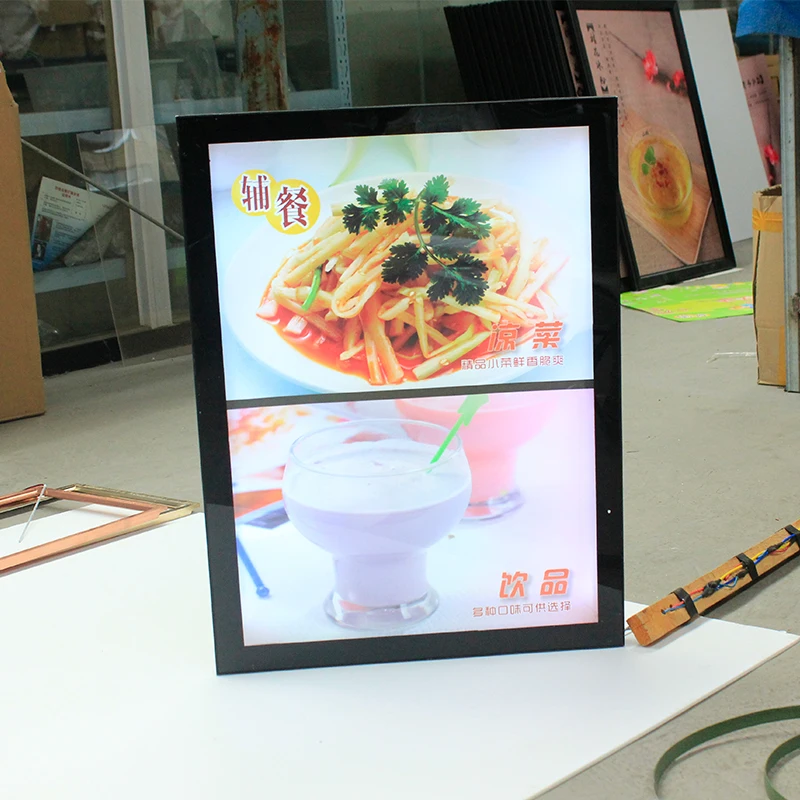 7PCSXA2 быстро Еда ресторанного меню Дисплей системы 16 мм Толщина Алюминий профиль