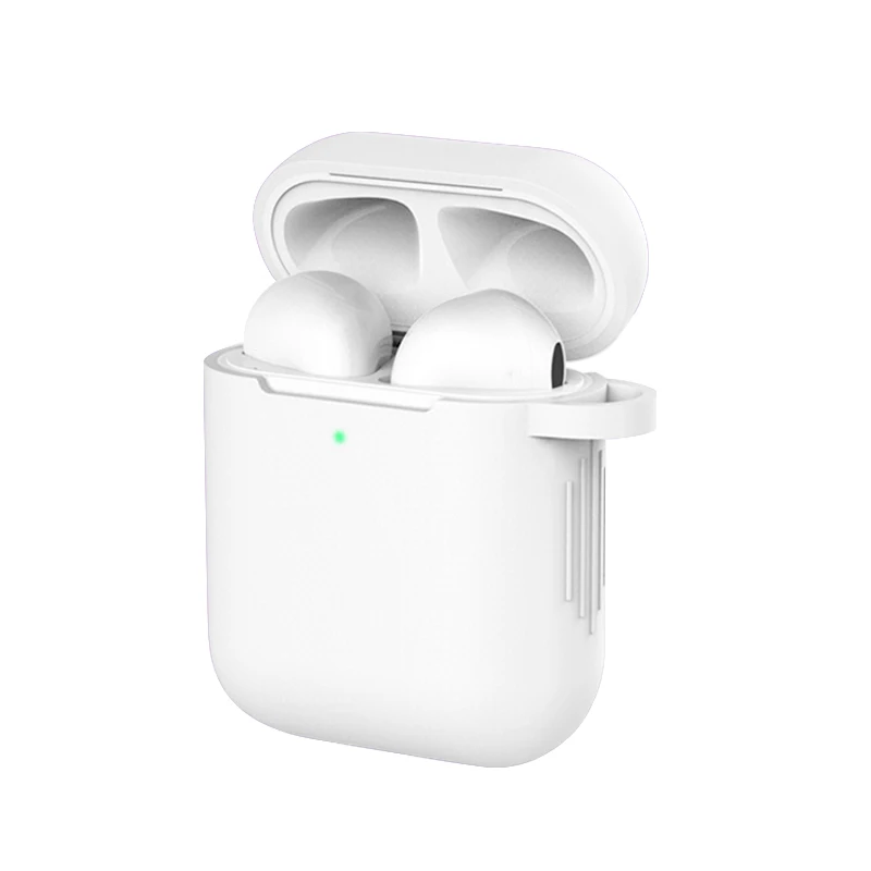 Transparent Чехол для наушников Mr для Apple AirPods 2, силиконовый чехол, беспроводные Bluetooth наушники Air Pods, защитный чехол для AirPod Silm, чехол - Цвет: Transparent
