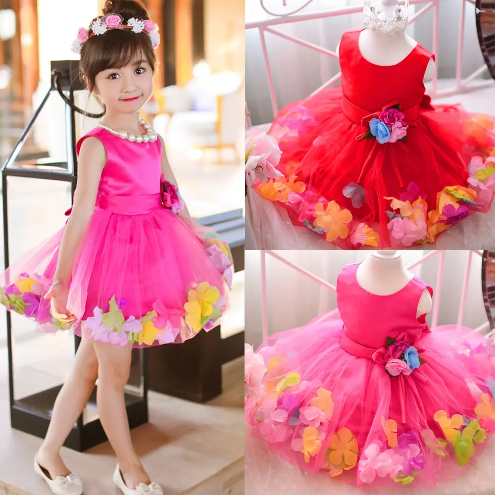 

2019 New Autumn Children Wedding Dress Baby Girls Dresses Kids Striped Bow Long-Sleeved Lace Princess Casual Dress 2-6years