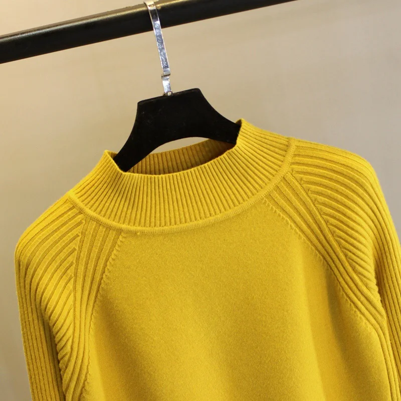 ONLYSVTER Thick Warm Women Sweater Autumn Winter Knitted Pullovers Turtleneck Female Jumper High Low Hem Ladies Sweaters Top | Женская