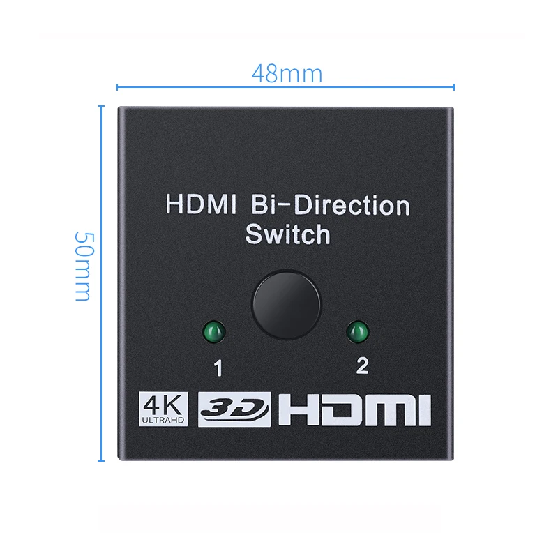 Двунаправленный HDMI-разветвитель Zeadow 1 в 2 выхода/2 входа выход поддерживает 4K 3D 1080P
