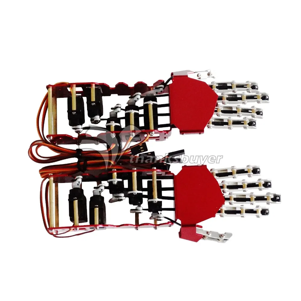 2018 Новинка 5DOF Humanoid пять пальцев металлический Манипулятор рука Левая и правая с