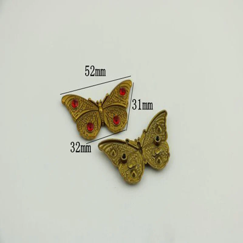 10pcs/lot luggage bag hardware accessories metal butterfly buckle decorated shoe adornment | Багаж и сумки