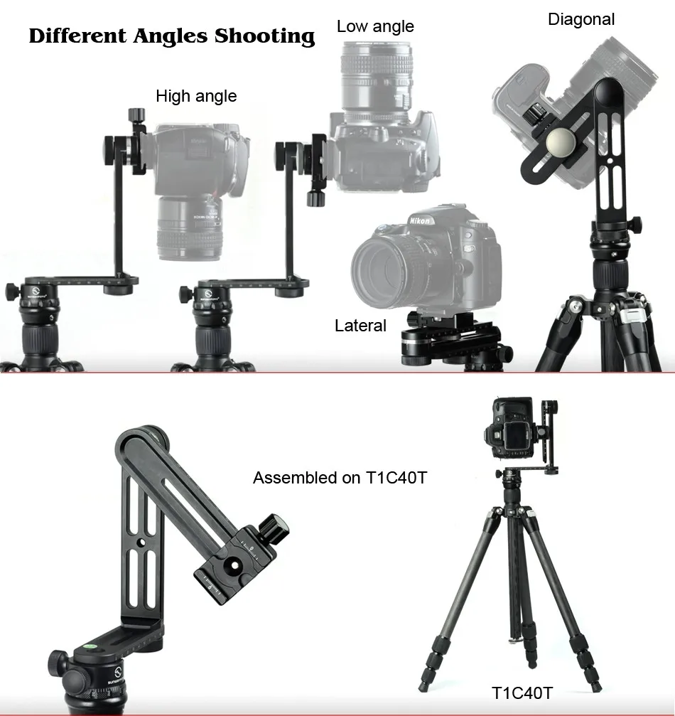 SUNWAYFOTO CR-30C штатив 360 панорамы для Dslr Профессиональная Алюминиевая Мини компактная панорамная головка
