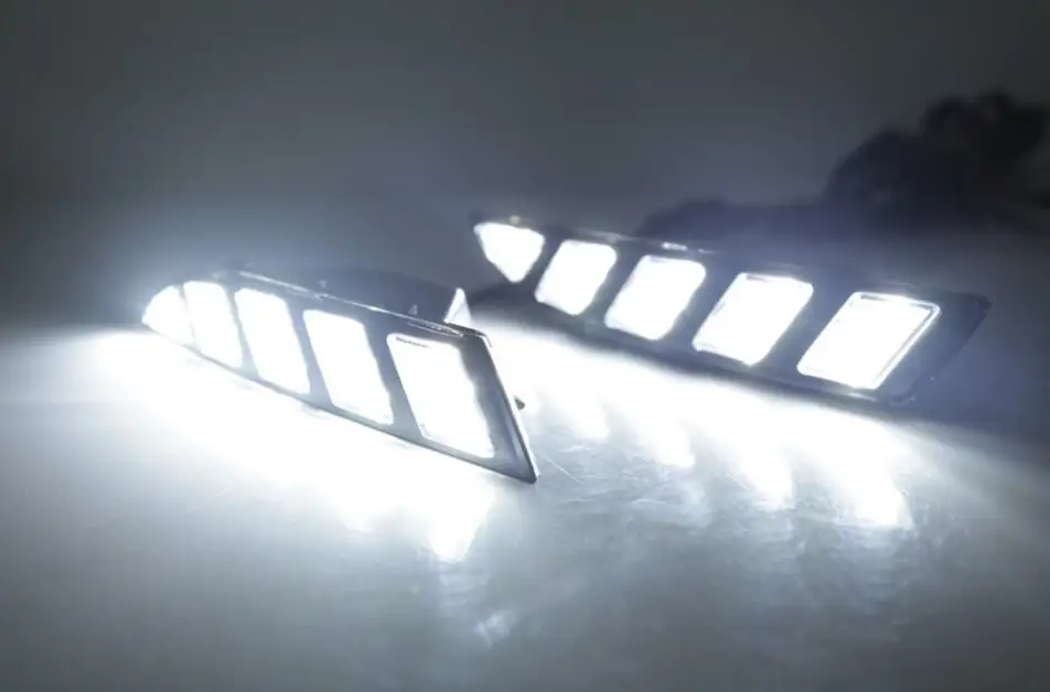 Видео светодиодные противотуманные фары светильник DRL + сигнал поворота для scirocco