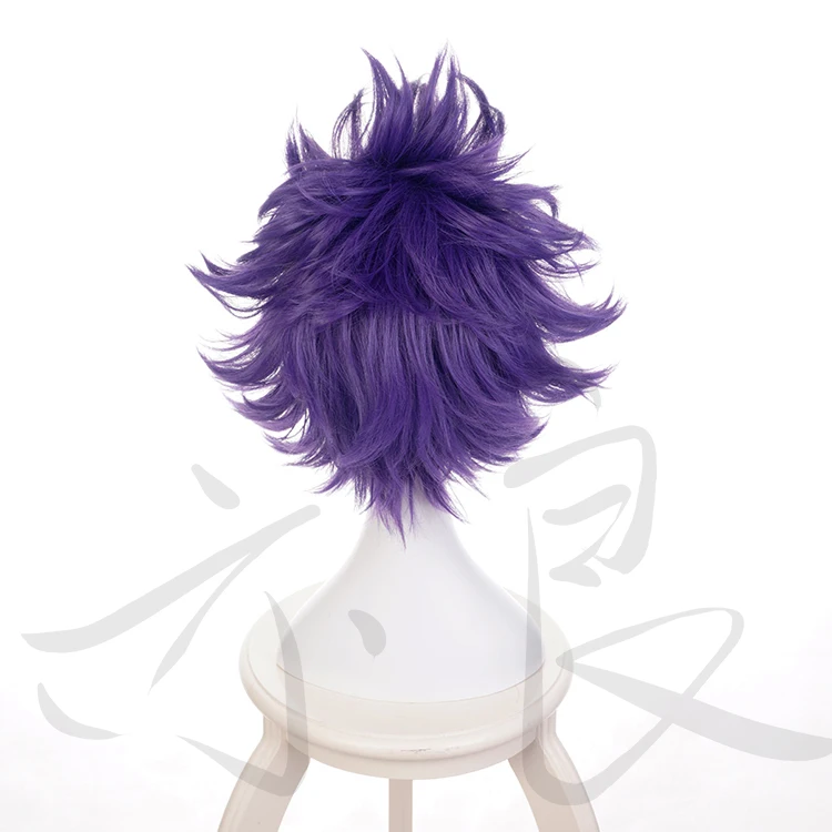 Аниме My Hero academic Shinsou Hitoshi фиолетовый короткий парик Boku no Косплей волосы ролевые
