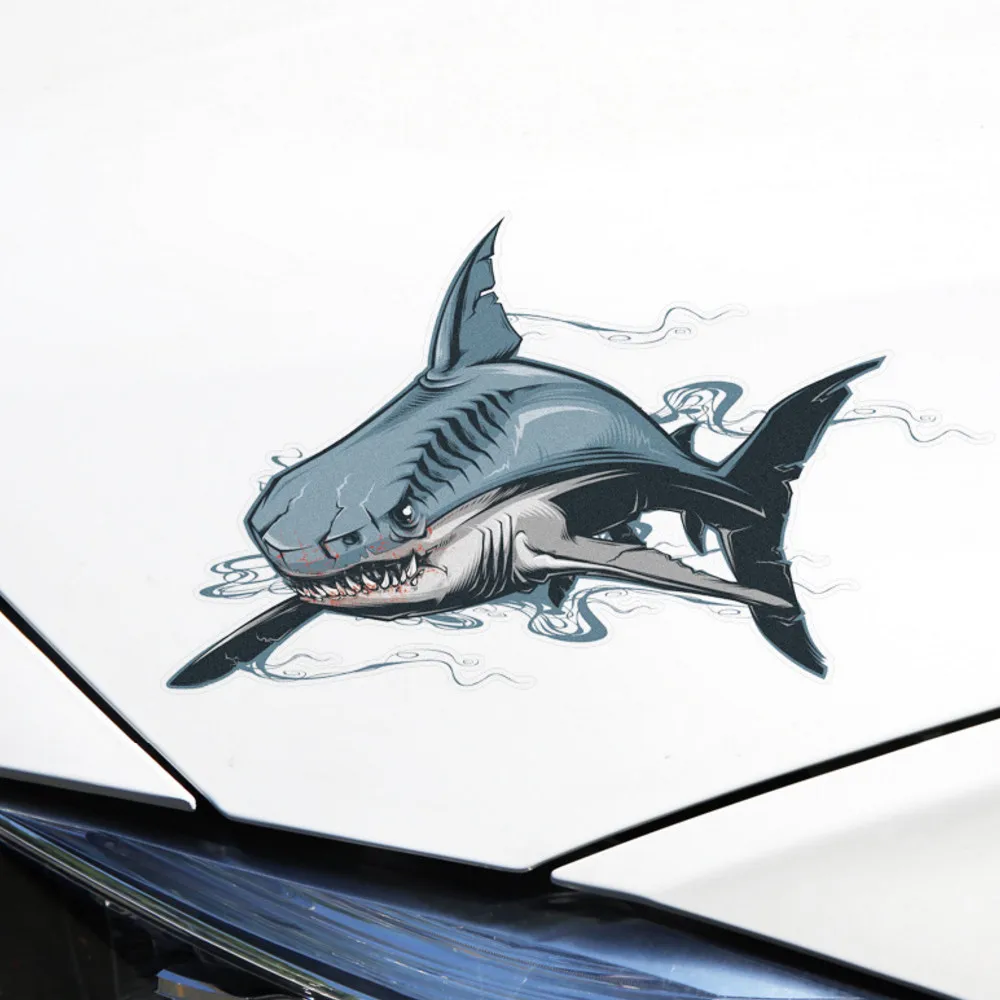 Модные 2 шт./компл. Savage Shark наклейки для автомобиля мотоцикла декор кузова