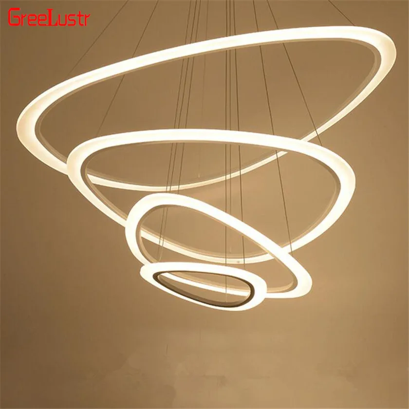 Светодиодный светильник для столовой из акрила и алюминия|led chandelier|chandeliers for dining