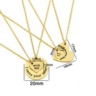 10 шт.лот Нержавеющаясталь лакомство Дизайн я несу твое сердце и со мной набор колье Цепочки и ожерелья для Femme пары Юбилей ювелирные изделия