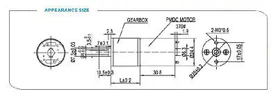 Фото 25GA-370 12В 30rpm 60mA 25 мм Dia постоянный магнитный планетарный мотор-редуктор DIY автомобиль №2