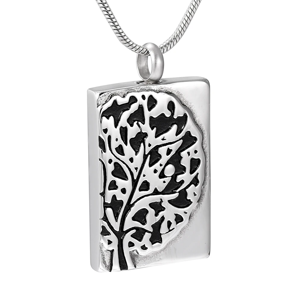 2017 Newest 3D Tree Stainless Steel Pet/Human Ashes Holder Pendant Necklace Memorial Cremation Jewelry 20'' Snake Chain | Украшения