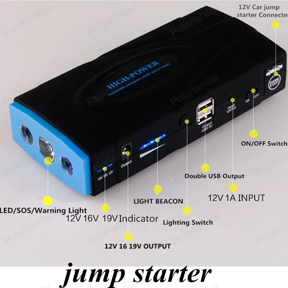 Горячая продажа Автомобильный jumper booster power зарядное устройство для ноутбука bank