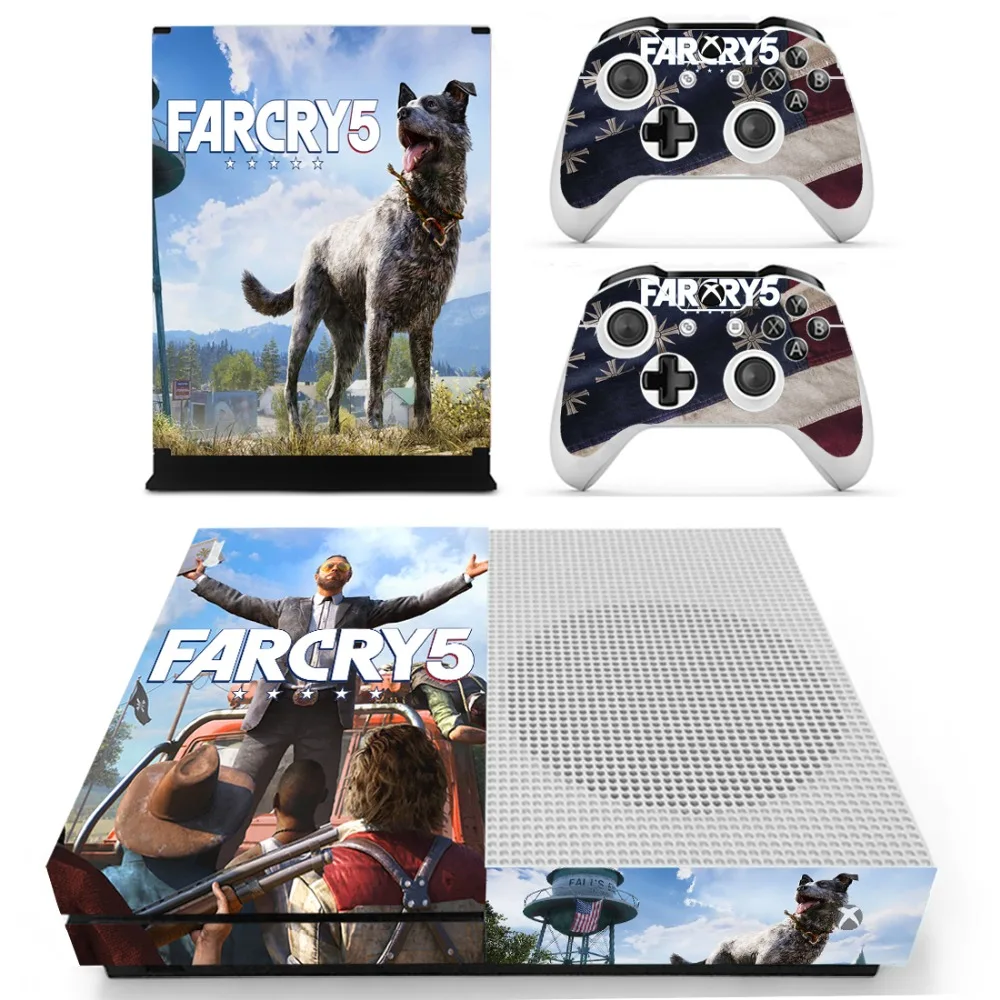 Игра Far Cry Farcry 5 кожи Стикеры наклейка для Xbox One S консоли и контроллеры тонкий s