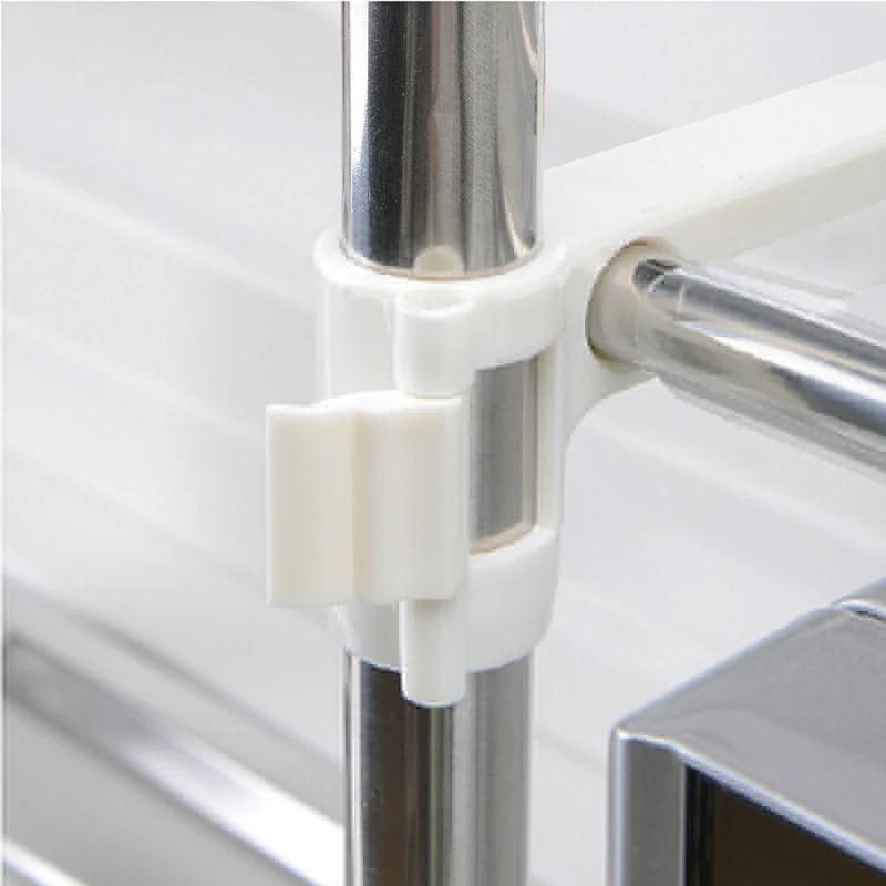 

DIY Multi-functional Microwave Oven Rack Shelf Adjustable Standing Type Double Kitchen Storage Holders Stainless Steel Rack