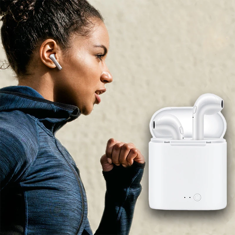 GETIHU мини Близнецы Bluetooth спортивные наушники стерео наушники вкладыши беспроводные наушники гарнитура для iPhone samsung
