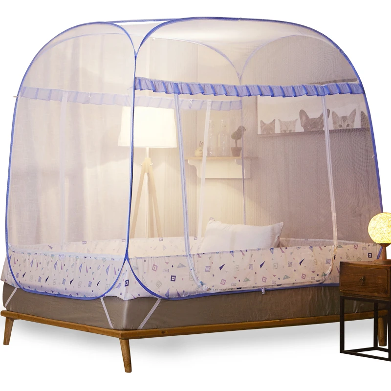 

Романтическая элегантная монгольская москитная сетка юрта для домашнего декора 1,5 1,8 м, двойная сетка для кровати, сетка для палатки