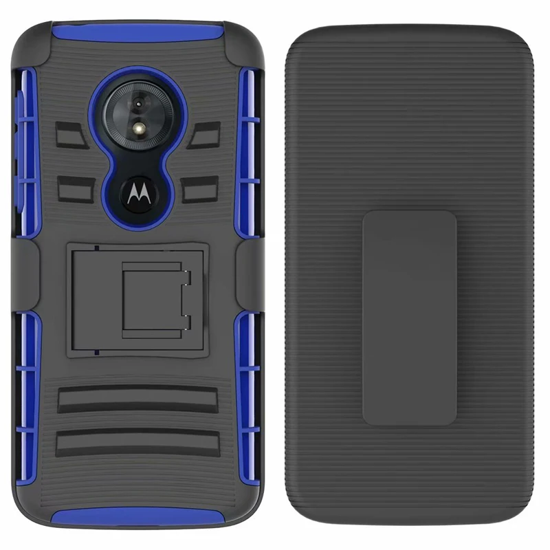 Для Motorola Moto G6 Play/G6Play чехол Гибридный сверхмощный 3 в 1 военный Камуфляжный жесткий ударопрочный Чехол Зажим для ремня Стенд чехол