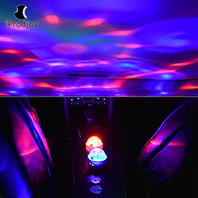 Мини светодиодный RGB лампа волшебный шар USB Touring портативное украшение музыкальный автомобиль компьютер перезаряжаемый домашний вечерние dj звук Новинка светильник