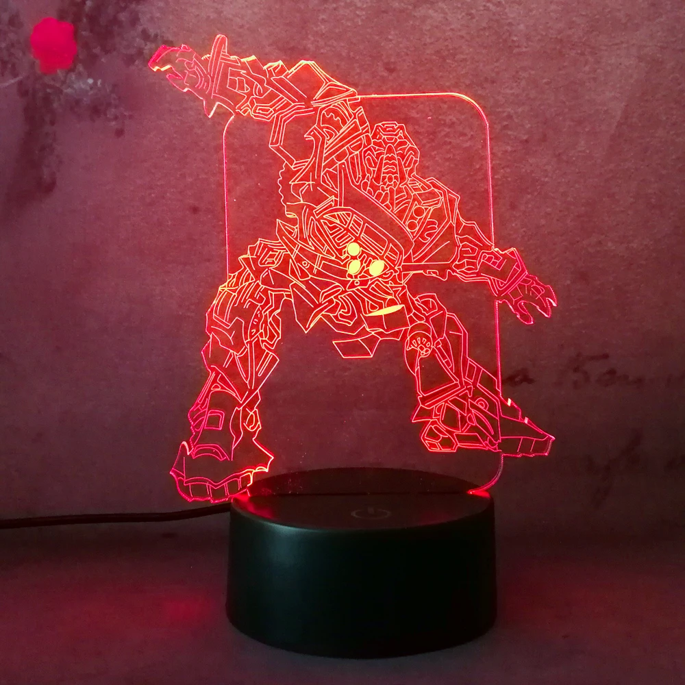 3D RC игрушка Фигурка трансформера Автоботы Шмель робот Оптимус ночник ребенок