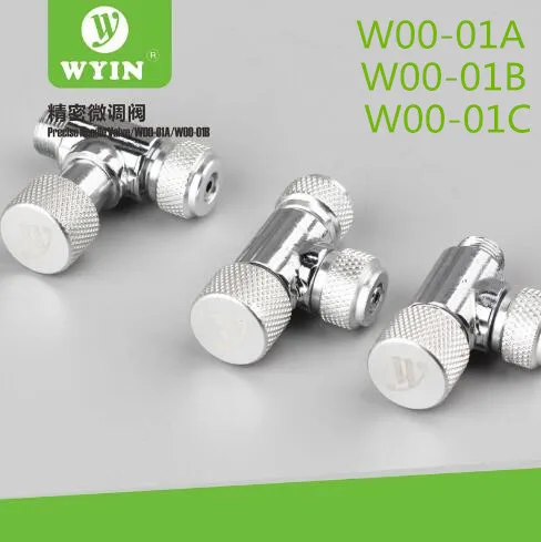 Игольчатый клапан CO2 для манометра давления диффузорная система 2 типа W00-01A W00-01B