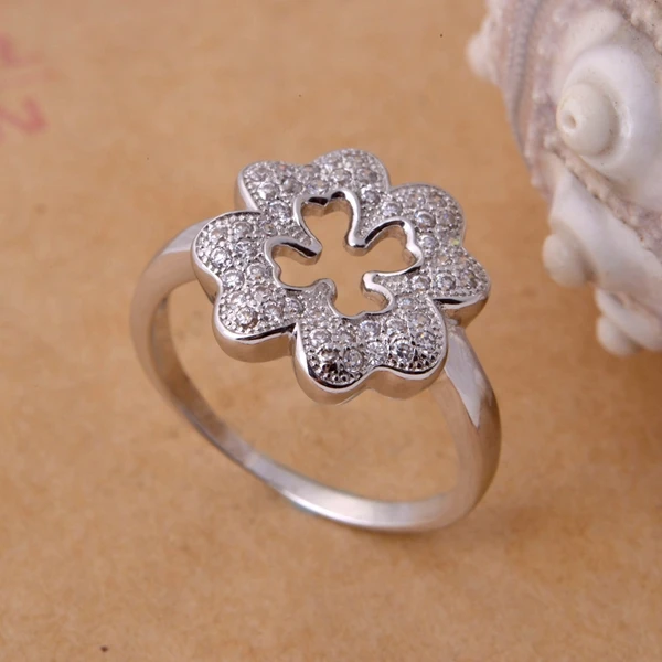 Винтажное свадебное ювелирное изделие Joyas из циркона кольцо с цветком для женщин