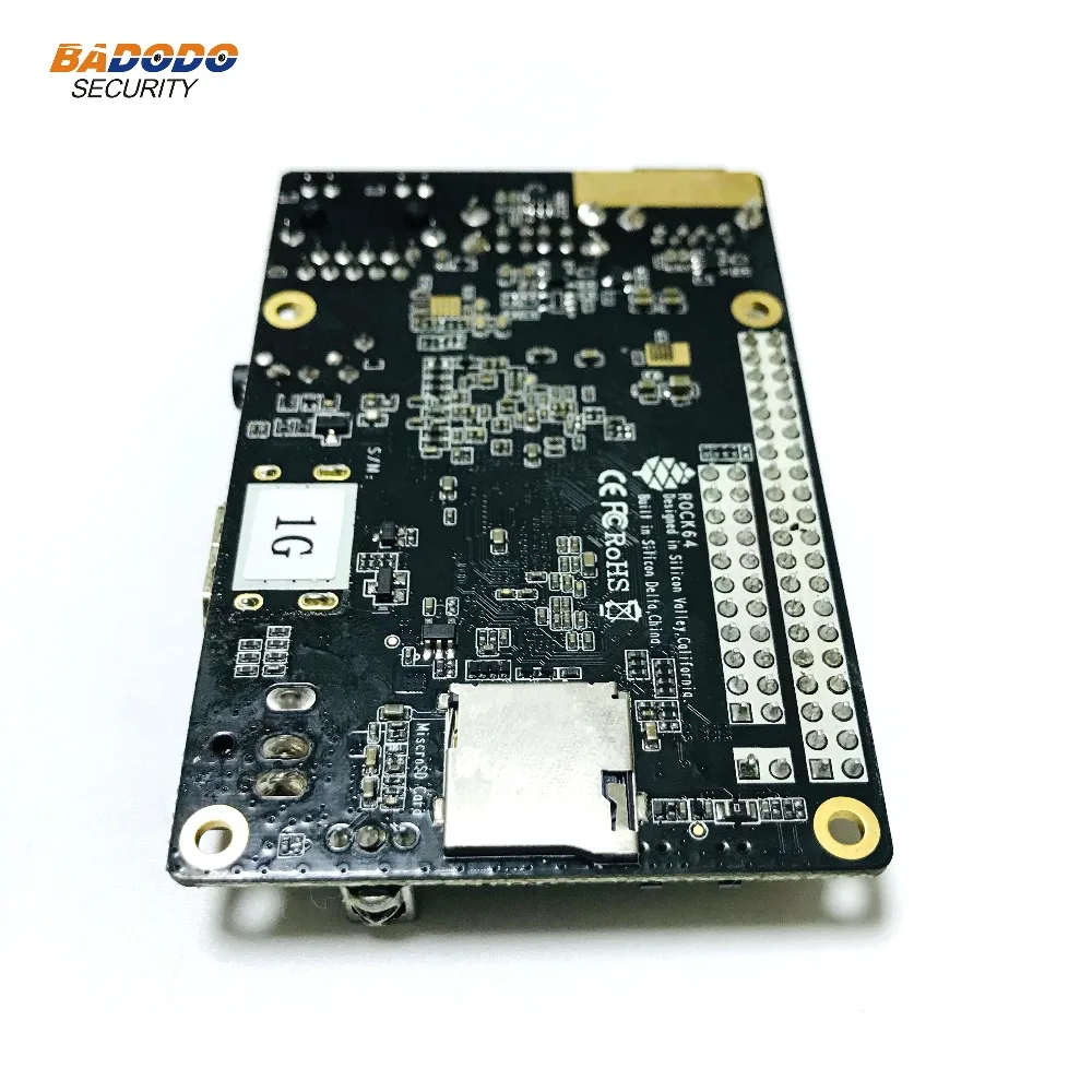 ROCK64 PINE64 HDR Android Linux медиа макетная плата четырехъядерный + 1 Гб LPDDR3 eMMC розетка слот
