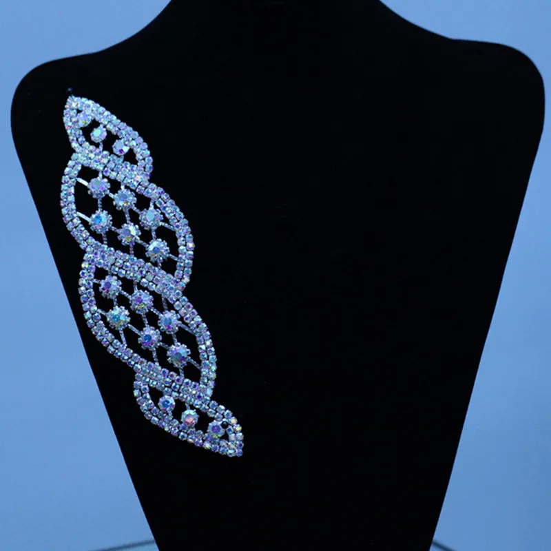 Аппликация Стразы с кристаллами 25 см * 6 2 для костюмов свадебных платьев