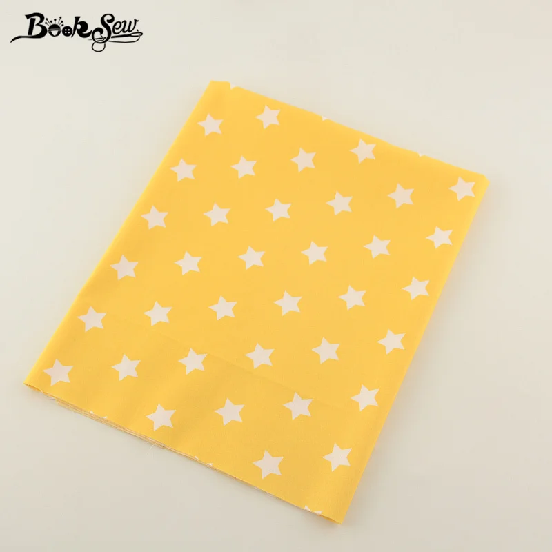 Booksew Новые поступления Текстиль для дома 100% хлопок саржа Ткань Star Дизайн Жир