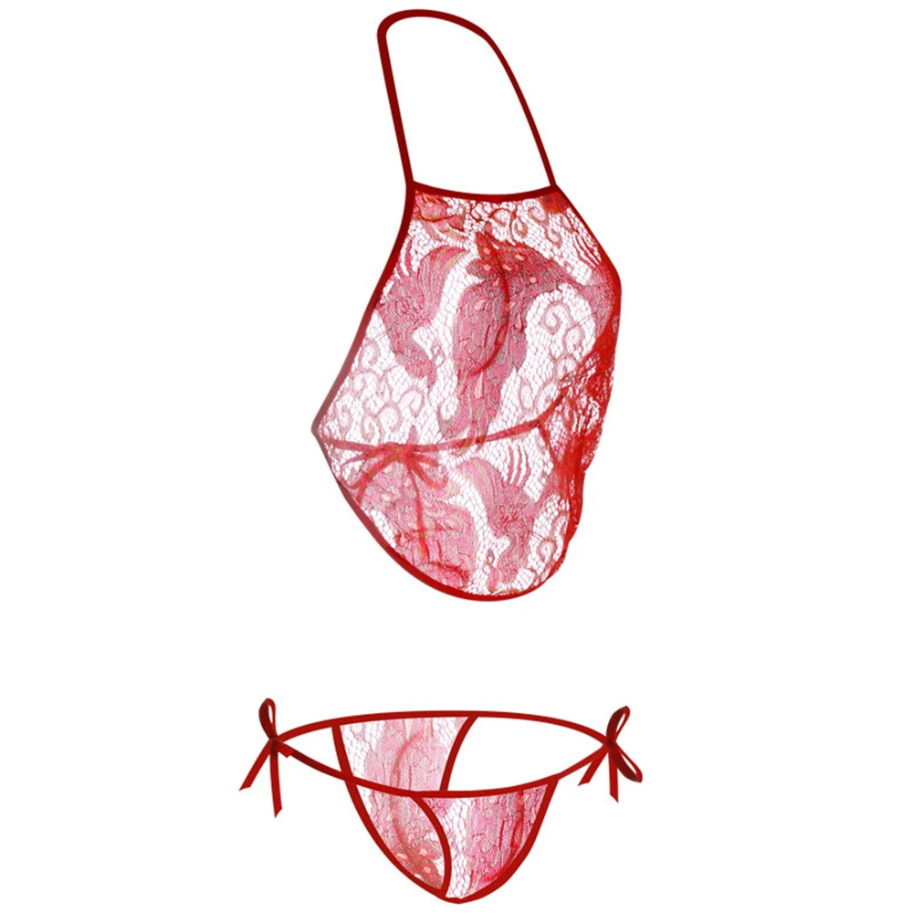 Кружевное сексуальное нижнее белье комплект прозрачного эротического нижнего
