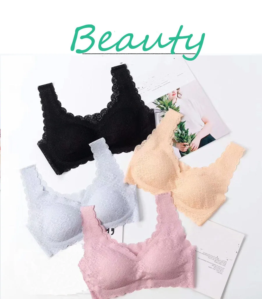 Обтягивающее нижнее белье спортивное кружевное без косточек бесшовный жилет