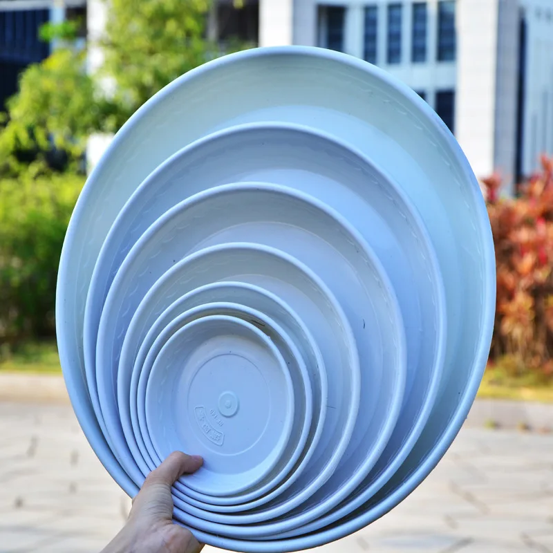 2 шт. круглый поднос для цветочных горшков из мягкого пластика суккулентов