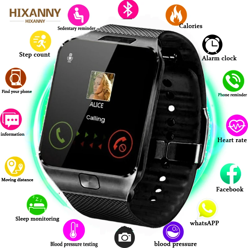 Bluetooth смарт часы DZ09 Android телефонный звонок Relogio 2G GSM SIM TF карта камера для iPhone samsung