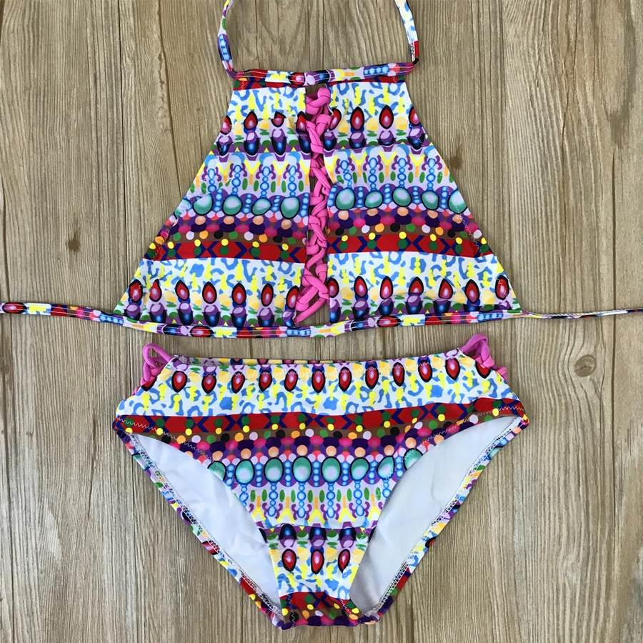 Hot Bikinis Summer plavky Retro Print Bikin Push up Swimsuit swim wear african swimwear bathing suit 2 Piece Women |