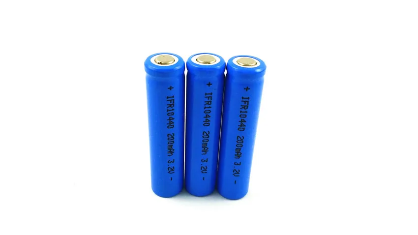 4 шт Lifepo4 3,2 v 10440 перезаряжаемая литий-ионная батарея AAA Размер 200MAH для камеры и Солнечный СВЕТОДИОДНЫЙ светильник