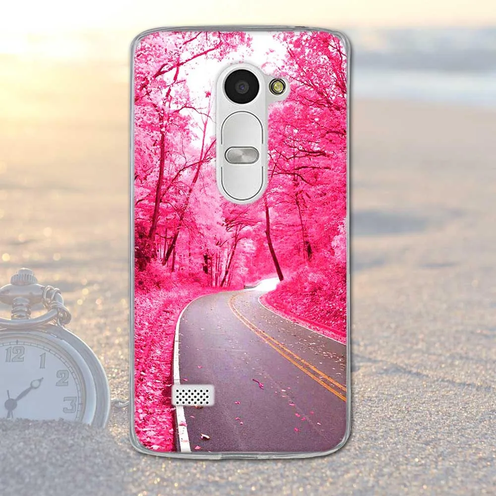 Женский чехол для LG Leon 4G LTE H324 H320 H340N C50 C40 мягкий силиконовый из ТПУ с цветами