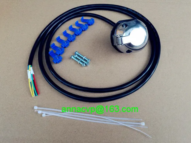 7 pin трейлер plug alu. Розетка prewired грузовик автозапчасти лодка разъем розетка