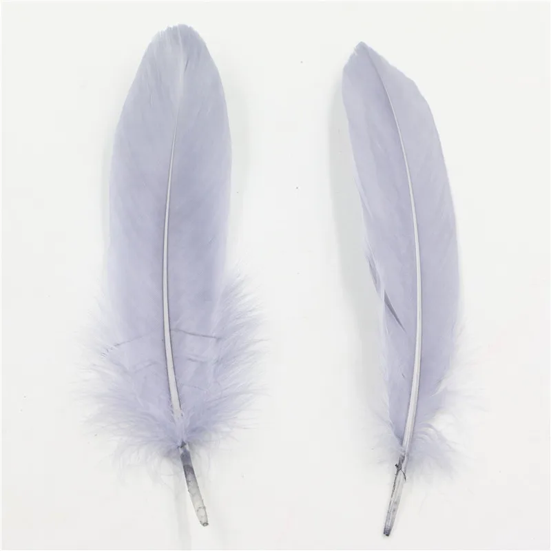 Хорошее качество серый окрашенный натуральный гусиный пух свадебные головные