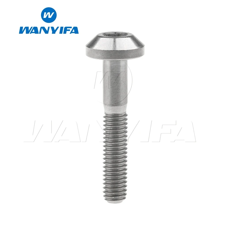 Titanium M8X40 Ваньифа Винт С Титановым болтом M8x15 20 25 30 35 40 мм плоской верхней головкой зонта для велосипедного тормоза - Цвет: Titanium M8X40