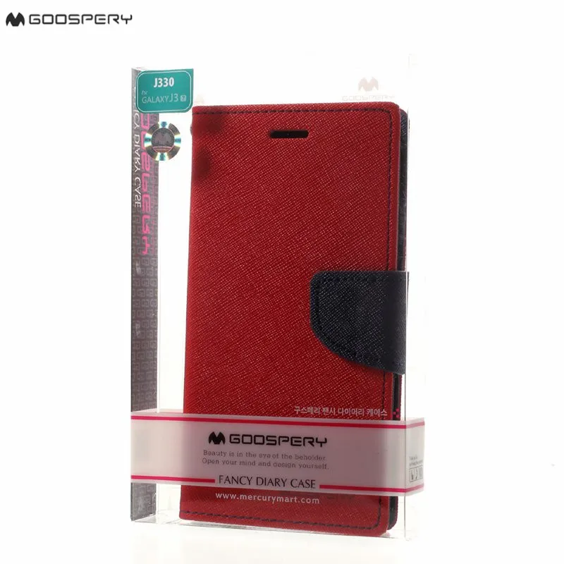 Mercury Goospery Для Samsung Galaxy J3, J5, J7 года J4 J6 плюс J8 чехол для телефона модный ежедневник кожаный чехол-портмоне с откидной крышкой