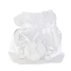 Белая атласная Цветочная Декоративная Сумка-тележка для невесты, вечерняя сумочка, Женский Свадебный Кошелек, вечерний мессенджер, клатч