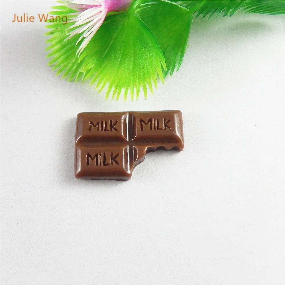 10 шт. Подвески Julie Wang из смолы кофе с молочным шоколадом ручной работы подвесной