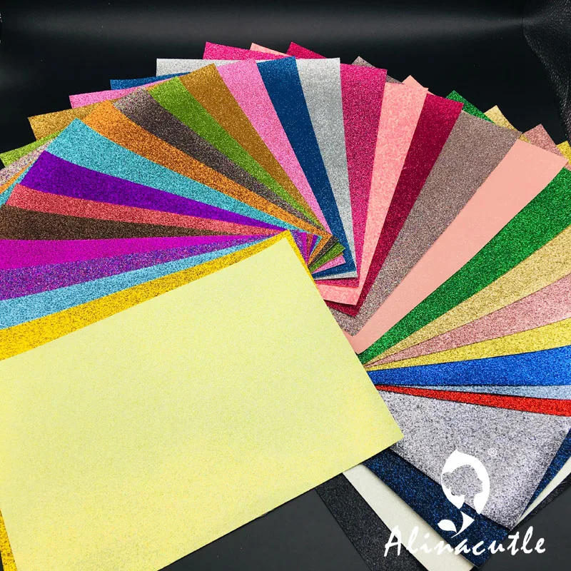 2XA4 лист блестящая искусственная Синтетическая кожа ткань для волос, DIY сумки обувь материал украшения скрапбукинга высечки alinacutle 2XA4 лист блестящая искусственная Синтетическая кожа ткань для волос, DIY сумки обувь материал украшения скрапбукинга высечки alinacutle