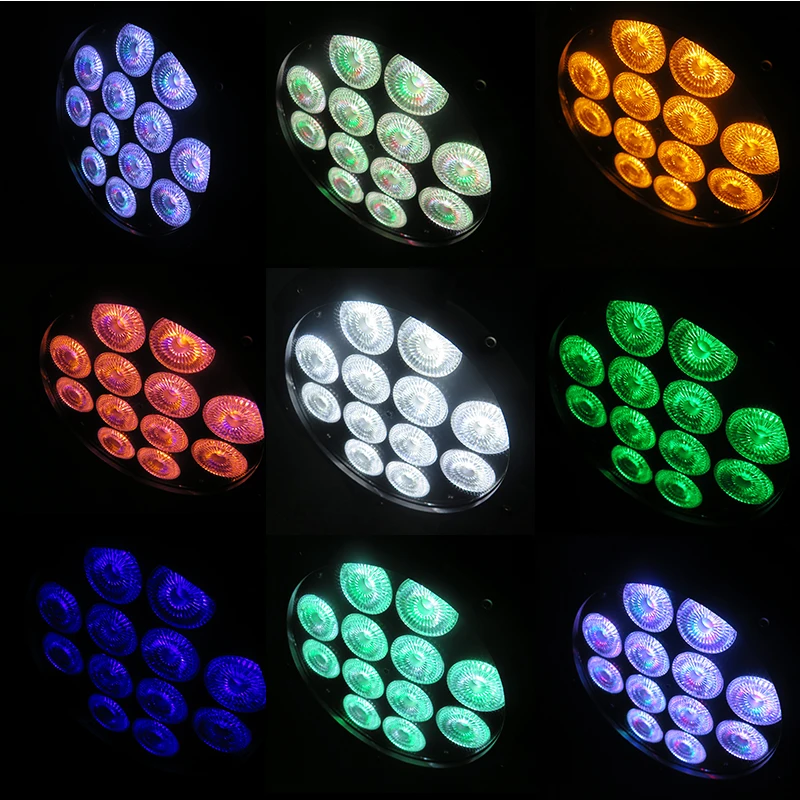 IMRELAX 16 шт Водонепроницаемый 12*15 Вт RGBWAP 6в1 LED Par свет с футляром для полета пакет